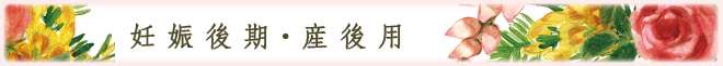 妊娠後期・産後用