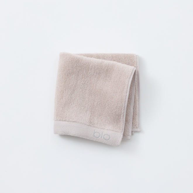 【ショッパー付】bio（バイオ） Hand Towel set（2枚入り）ライトグレー / グリーン