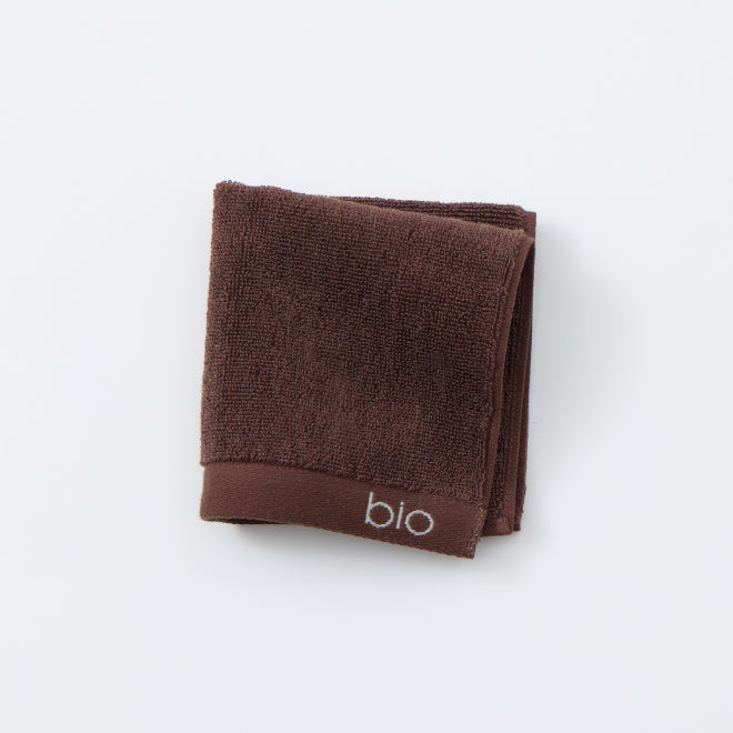 【ショッパー付】bio（バイオ）Hand Towel set（2枚入り）イエロー / ブラウン