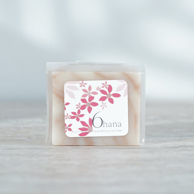 6hana（ロクハナ） スキンファーミング アンド グローホイップスクラブソープ 100g（50g×2）