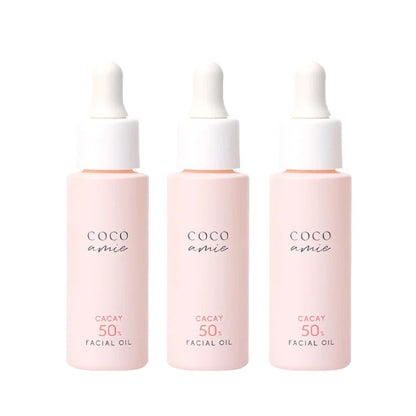 【特別セール】COCO amie ハッピーチークス 50 フェイシャルオイル 30mL 3点セット