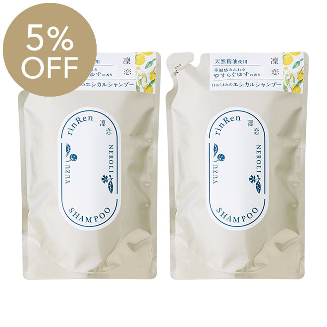5%OFF・2個セット】凜恋/rinRen（リンレン） シャンプー ユズ＆ネロリ