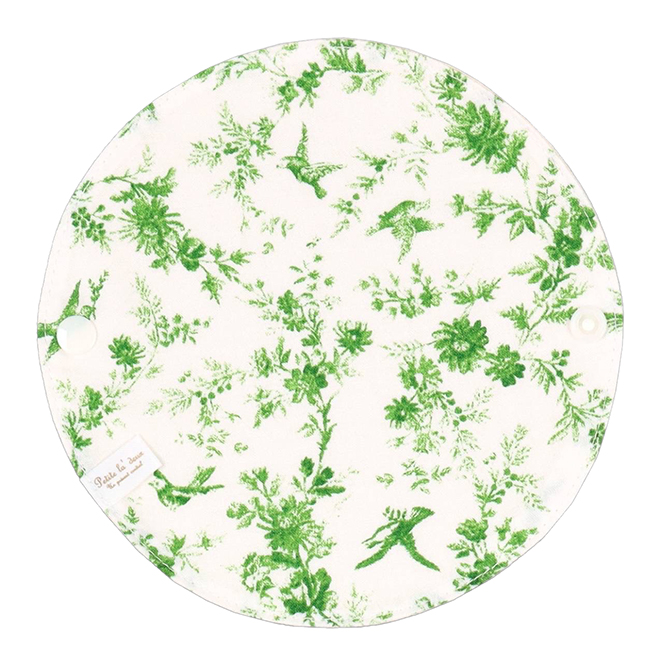 プティラドゥ 丸ライナー〈フランネル・フランスの小鳥グリーン〉