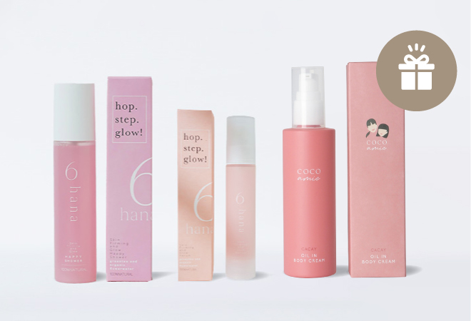 ロクハナ　スキンファーミングアンドグローセラム 50ml　２本セット　6hana プレゼント付】6hana（ロクハナ） スキンファーミング アンド