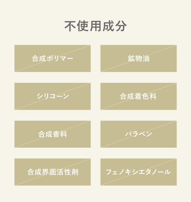不使用成分