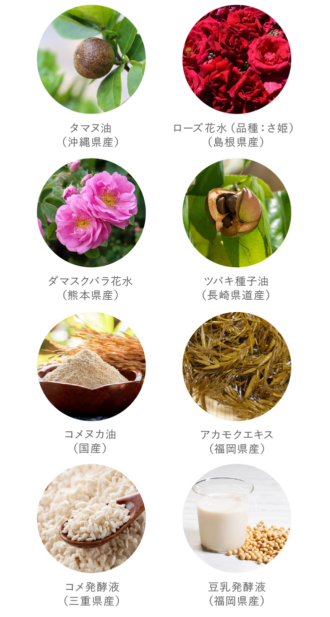 11種類の国産植物成分配合